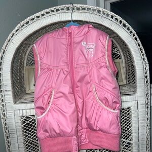 Y2k vintage Hannah Montana pink hooded vest